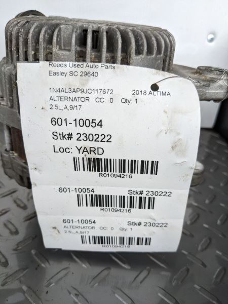Alternator 4 Cylinder Fits 18 ALTIMA 1094216
