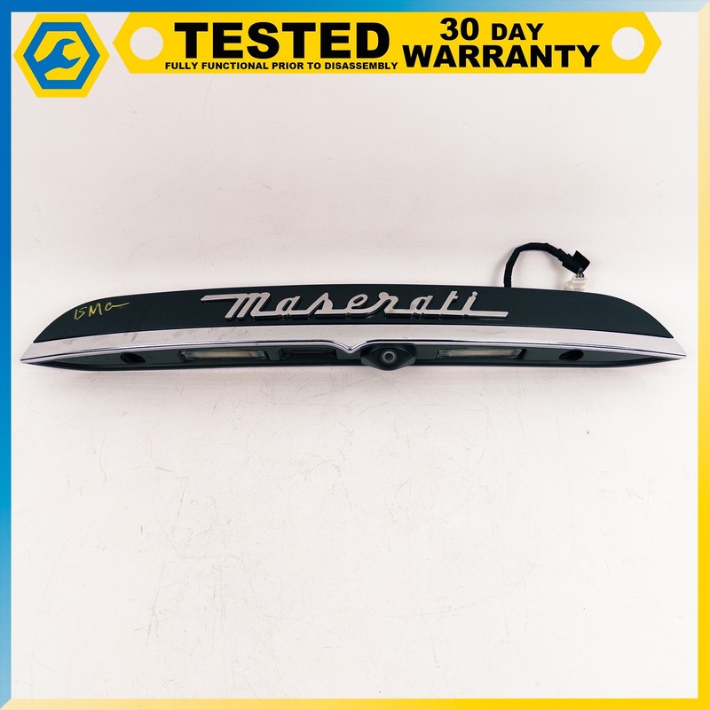 14-24 MASERATI GHIBLI TRUNK TAILGATE LICENSE PLATE LAMP W/CAMERA OEM