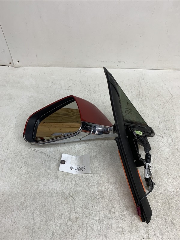 12-21 TESLA MODEL S LEFT DRIVERS SIDE EXTERIOR SIDE VIEW MIRROR OEM 40003 U17