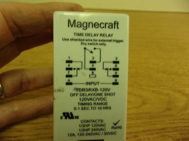 Magnecraft time delay relay TDRSRXB-120V