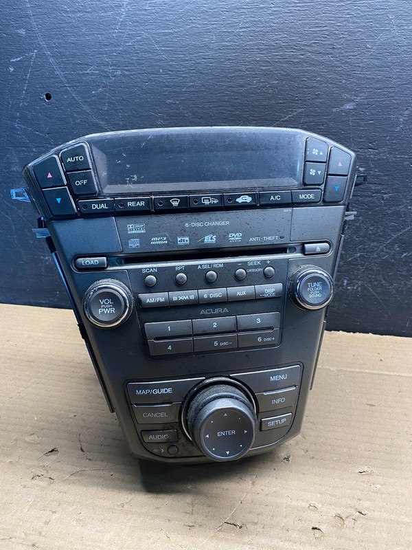 2007 to 2009 Acura Mdx Radio Stereo 6 CD Player Climate Control Pan OE ad9489 DG