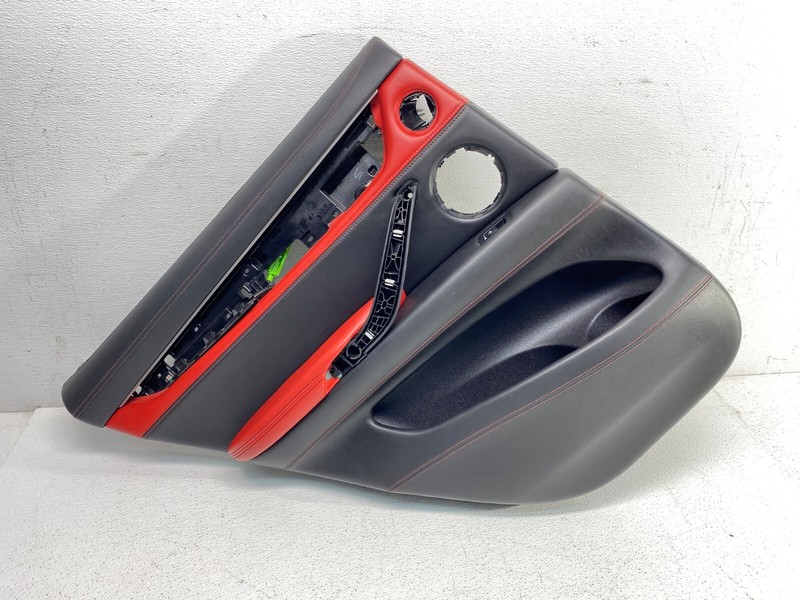 15-19 BMW F16 F86 X6M Rear Left Driver Door Panel Red Leather Mugello Rot OEM✅