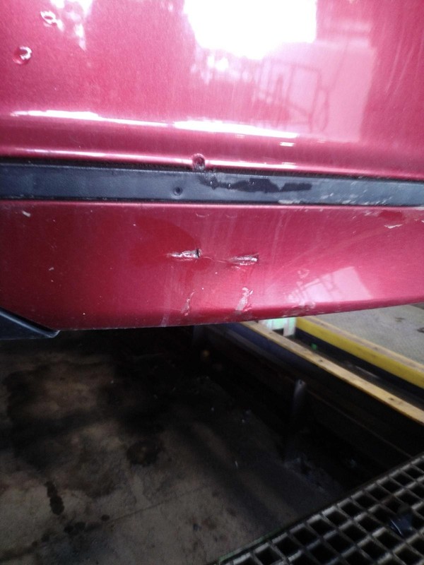 2019 Honda Accord Red Bumper Assembly OEM C Grade 2 Nicks 114K Miles