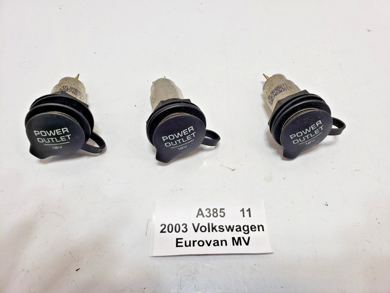 ✅ 99-03 OEM Volkswagen Eurovan MV Rear Socket Power Outlet 12V Lighter SET