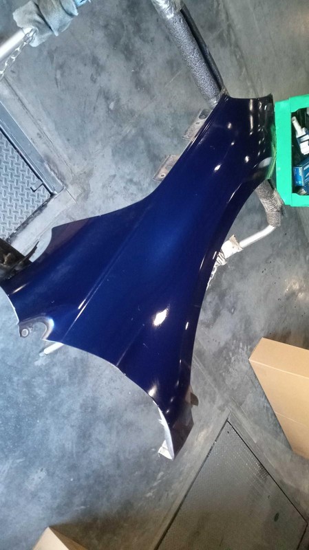 2016 Subaru Legacy Right Fender Blue OEM Used 154531 138K Miles