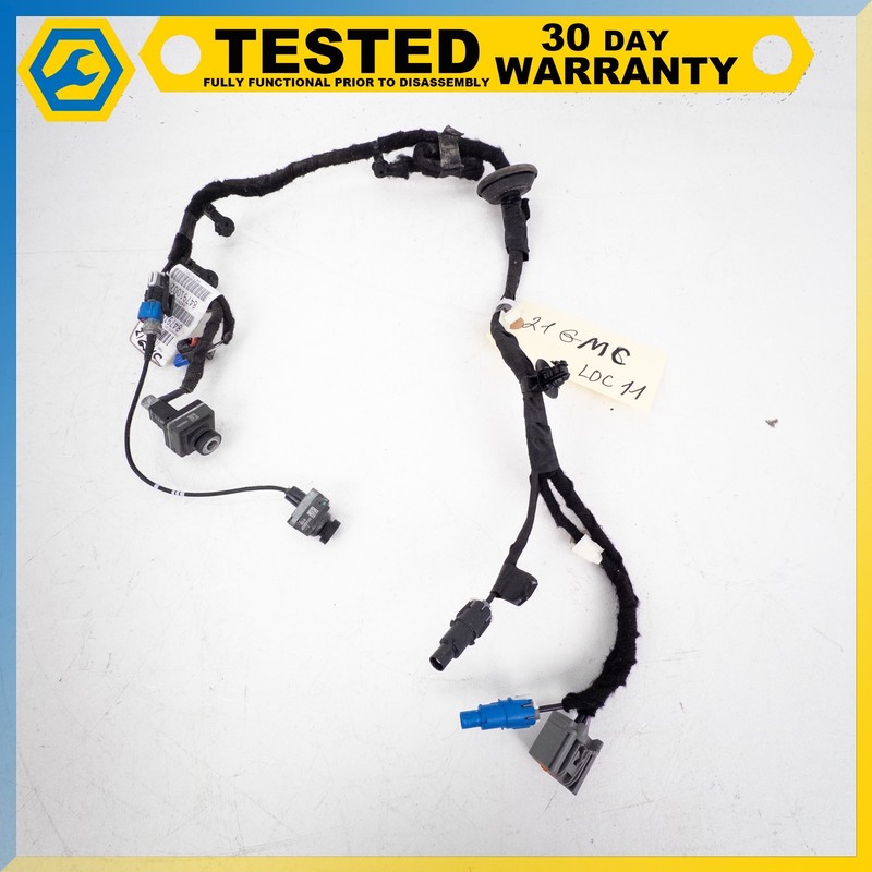 20-22 GMC REAR VIEW PARK ASSIST CAMERA W/ WIRING HARNESS OEM