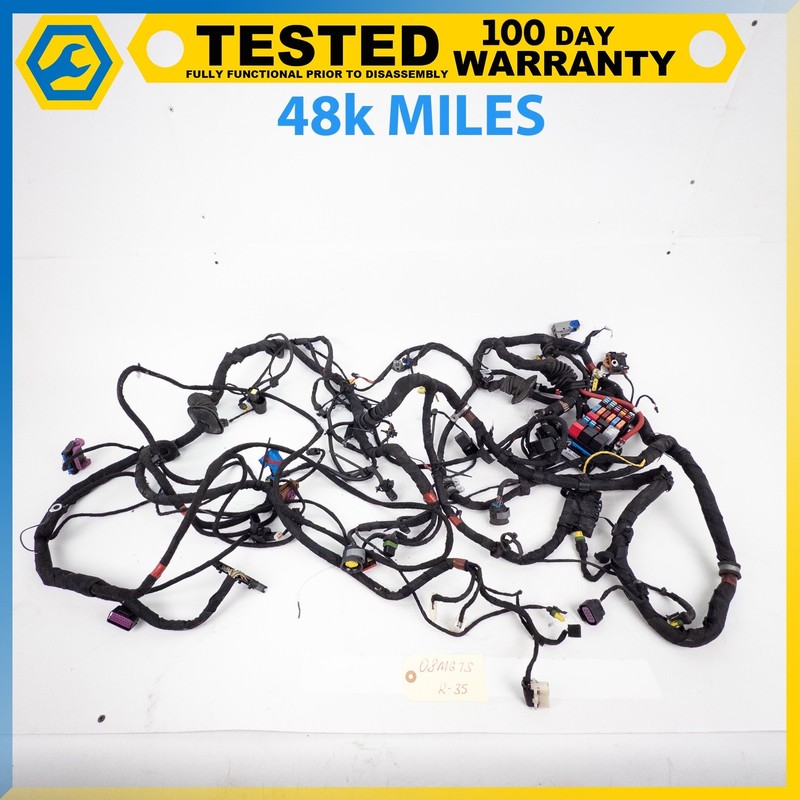 08-10 MASERATI GRANTURISMO 4.2L V8 ENGINE WIRING WIRE HARNESS W/ FUSE BOX OEM