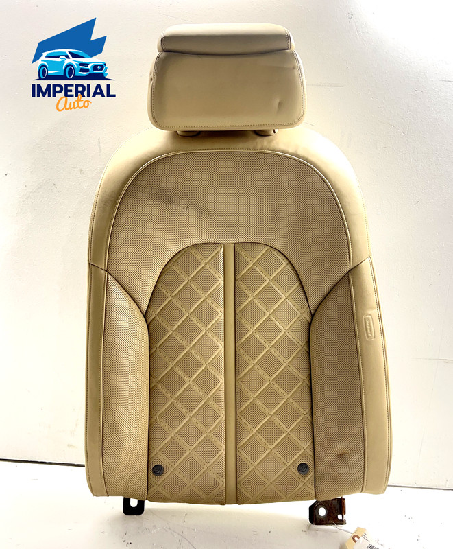 11-18 Audi A8 Quattro Rear Left Driver Side Seat Upper Cushion & Headrest OEM