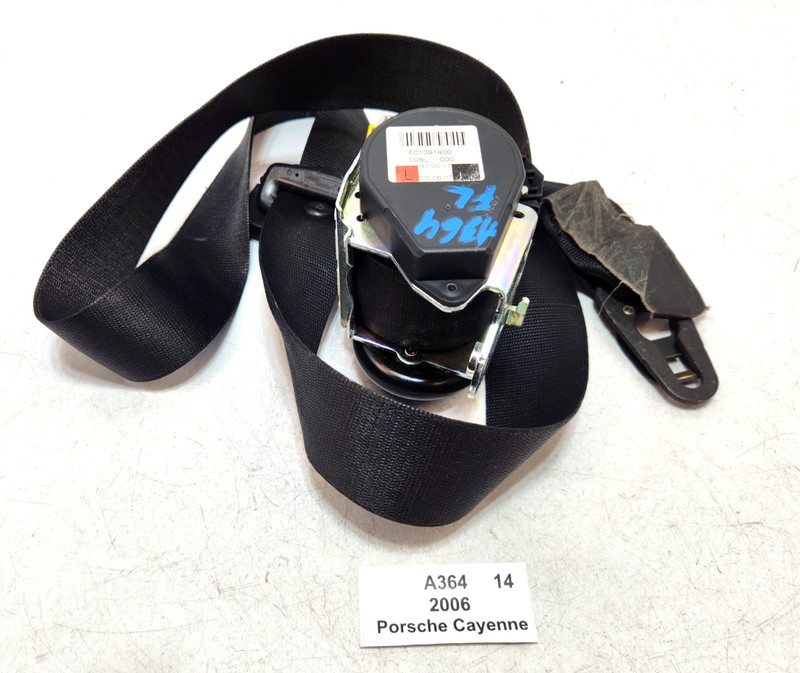 ✅ 03-06 OEM Porsche Cayenne 955 Front Left Driver Side Seat Belt Retractor Black