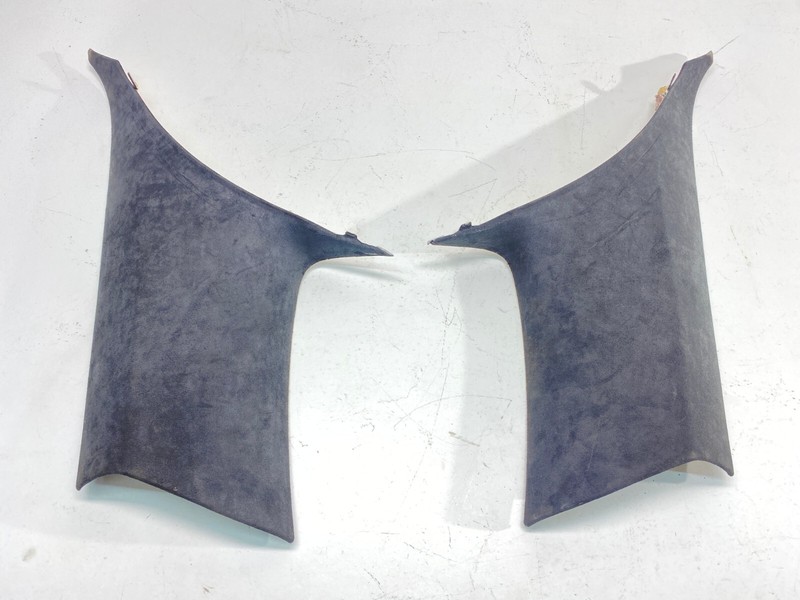 04-10 BMW E63 645 650 M6 Coupe Rear C Pillar Trim Cover Set Black Alcantara OEM✅