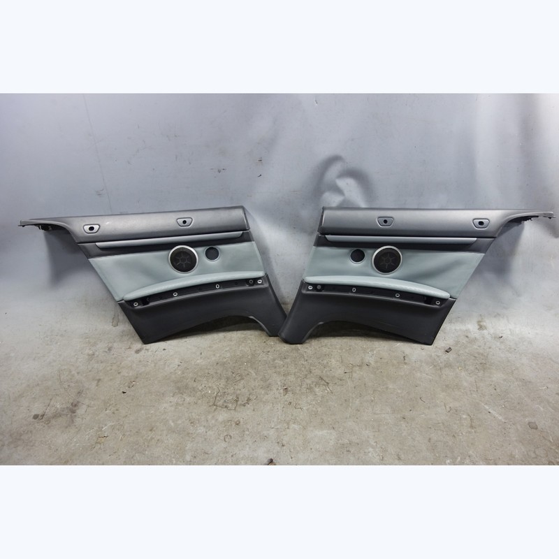 2008-2013 BMW E93 M3 Convertible Rear Interior Trim Panels Silver Leather OEM