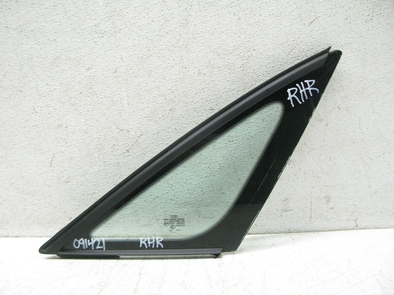 04-10 AUDI D3 A8 LONG LWB REAR RIGHT PASSENGER WINDOW QUARTER GLASS OEM 091421