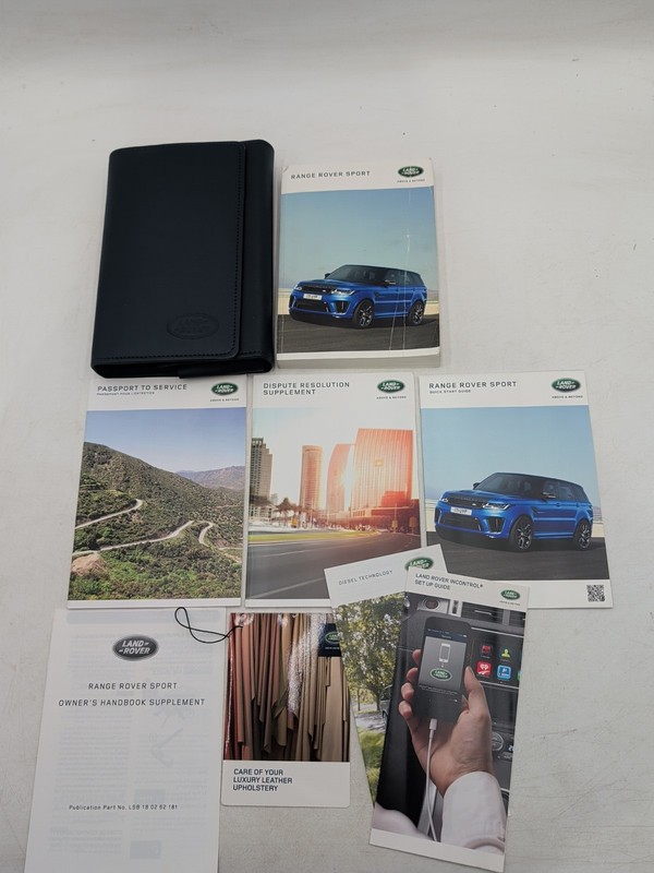 2018 Land Rover RANGE ROVER SPORT Owners Manual Handbook Set & Case