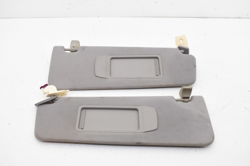 2011 BMW 750i F01 Front Left & Right Sun Visor Set Cloth Gray OEM KW71