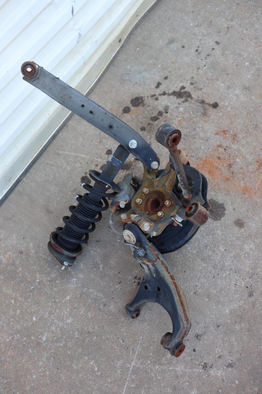 2012-2016 SUBARU IMPREZA REAR RIGHT SPINDLE KNUCKLE HUB W/ STRUT CONTROL ARM OEM