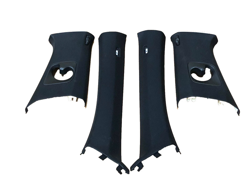 OEM 16-19 BMW 7 SERIES 740I G11 G12 A B COLUMN PILLAR SET IN BLACK #A0.01