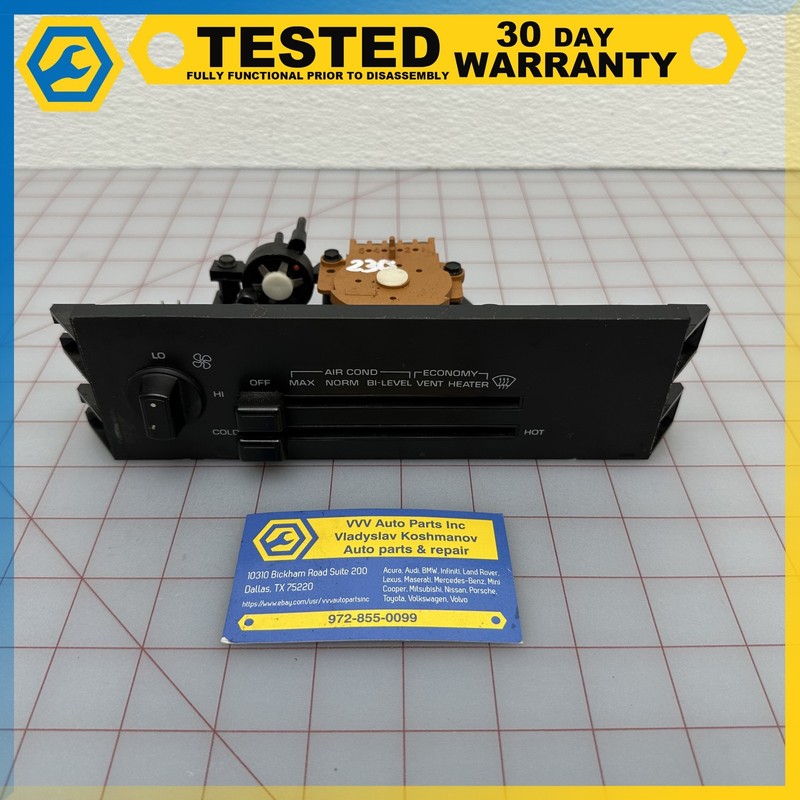 84-88 Chevy Corvette C4 HVAC HEATER A/C MANUAL CLIMATE CONTROL OEM