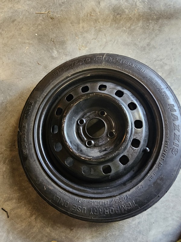 SPARE TIRE 15" FITS: 2011 2012 2013 2014 2015 2016 2017 2018 2019FORD FIESTA