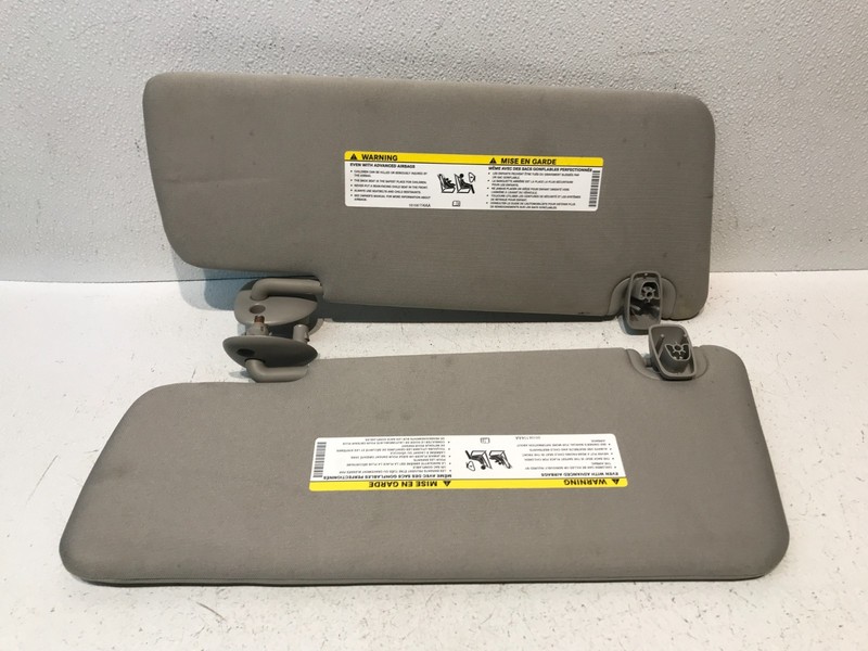 18 Ram 1500 Driver Passenger Sun Visor Mirror Left Right Sunvisor Gray OEM Pair