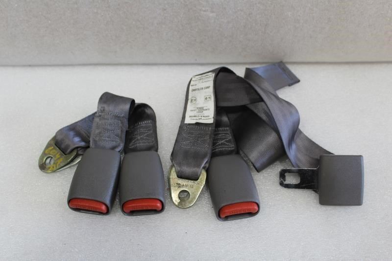 1991 1992 1993 1994 1995 PLYMOUTH ACCLAIM REAR SEAT BELT BUCKLES + LAP BELT GRAY