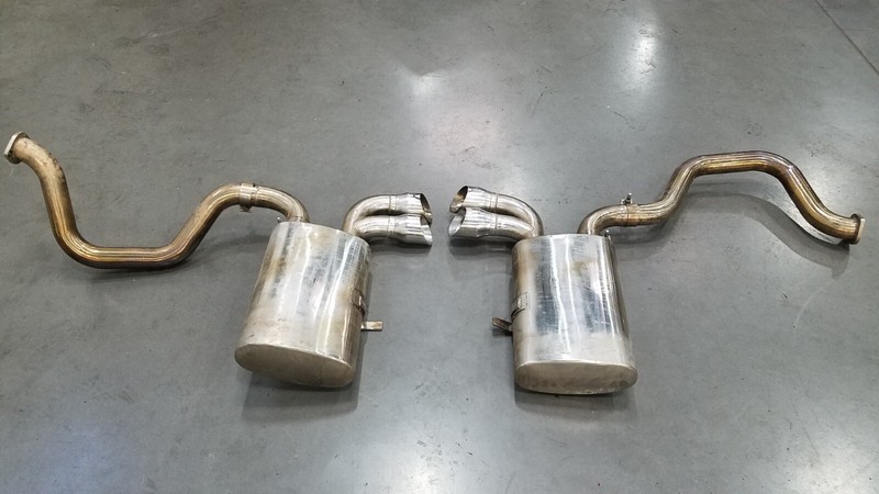 1999 Chevy Corvette C5 Aftermarket Stainless Exhaust Muffler / Tips#9584 VV2