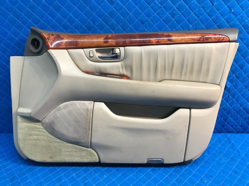 2001-2006 Lexus LS430 Front Right Passenger RH Door Panel Beige LK04 Leather OEM