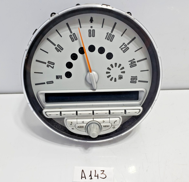 ✅ 08-10 OEM Mini Cooper R55 Clubman Instrument Cluster Speedometer MPH White