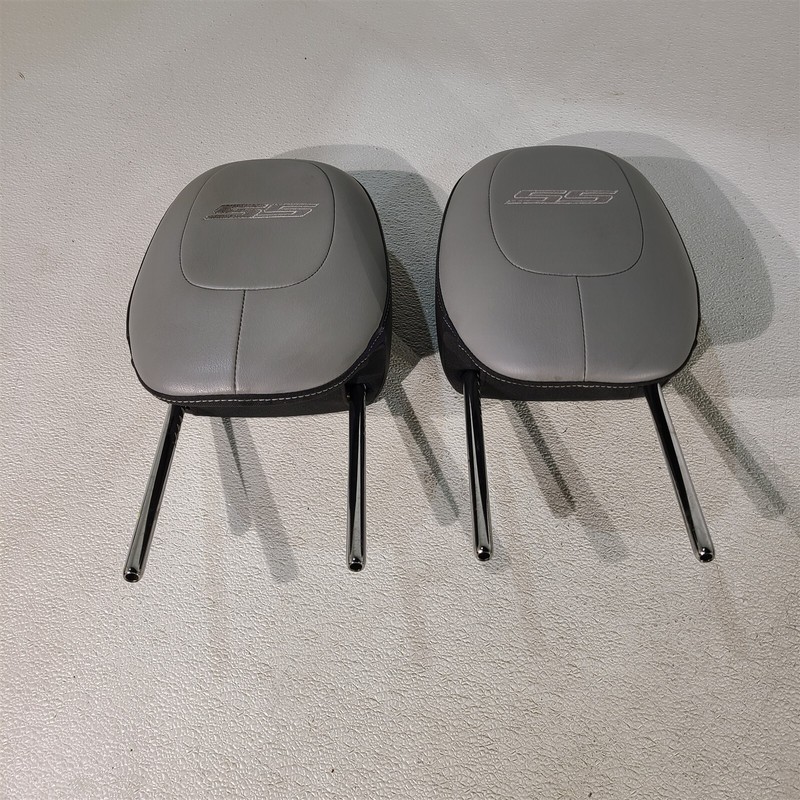 10-15 Chevrolet Camaro SS Headrest Head Rest Lh Rh Set Pair Grey Aa7478