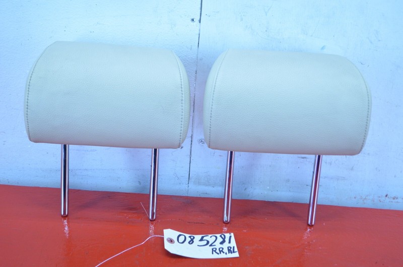 04-10 BMW E60 5 SERIES REAR LEFT / RIGHT SIDE SEAT HEAD REST HEADREST SET OEM