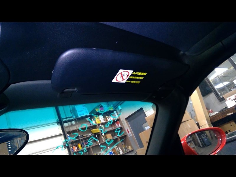 Passenger Sun Visor US Market Illuminated Fits 03-04 PORSCHE BOXSTER 1487491