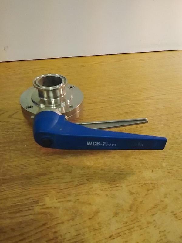 WCB-Flow Products 316L 3" O.D Sanitary Butterfly Squeeze Valve