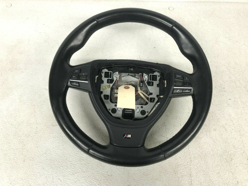 ⭐2009-2015 BMW 7-SERIES M-SPORT BLACK STEERING WHEEL LEATHER ASSY OEM LOT2228