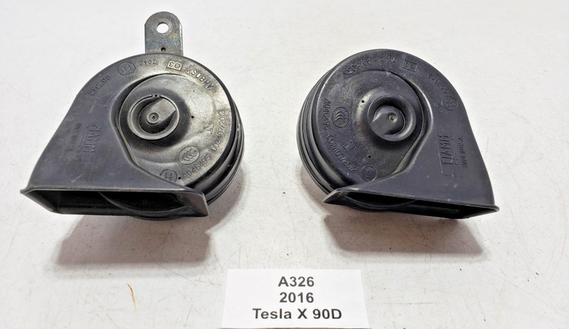 ✅ 2016-2020 OEM Tesla Model X Front Right Left Driver Passenger Low Tone Horn *