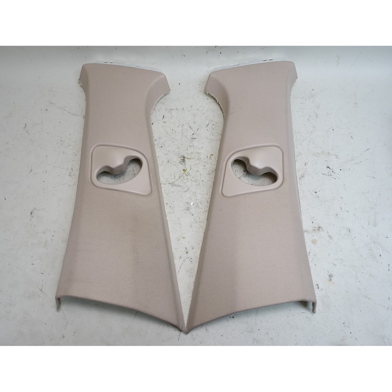 2014-2018 BMW F15 X5 SAV Int B- Pillar Column Upper Cover Pair Oyster OEM