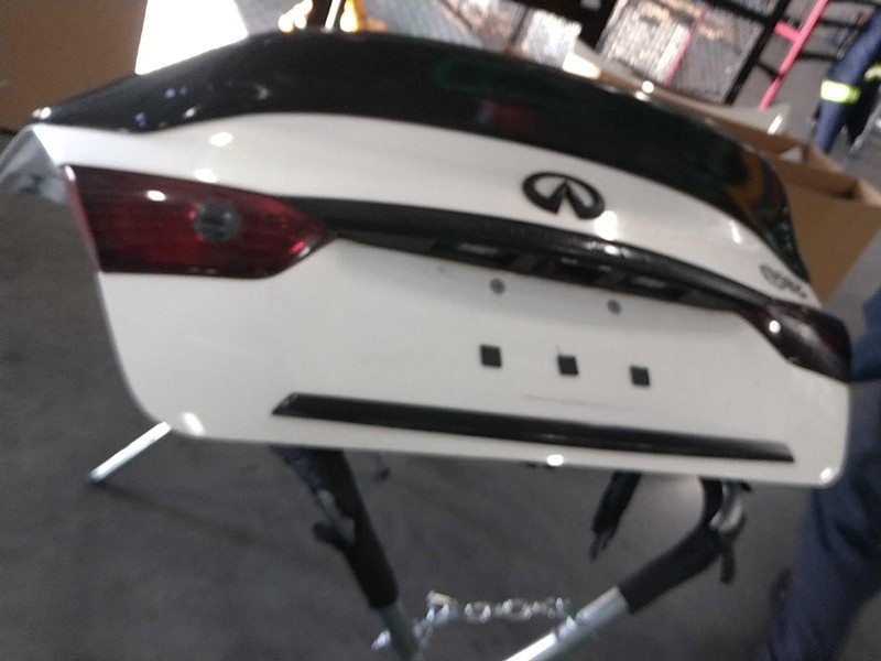 2015 INFINITI Q50 Deck Lid Trunk Lid White OEM Good Condition 4DR Sedan