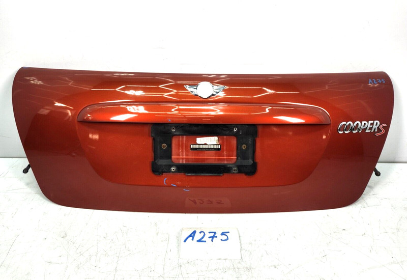 ✅11-15 OEM Mini Cooper S Convertible R57 Rear Trunk Lid Panel Deck Shell Orange*