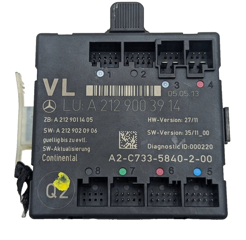 08-18 Mercedes W204 C250 Front Left Side Door Control Module 2129003914 OEM