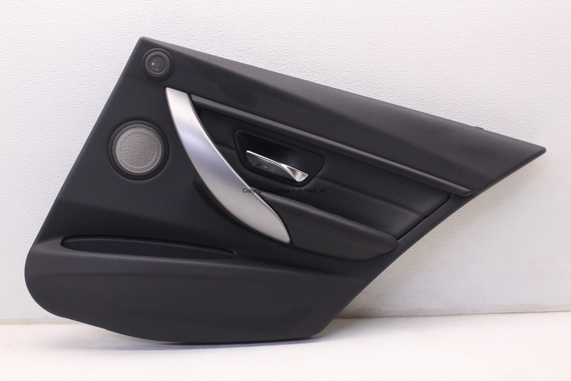BMW 335xi 12 13 14 15 PASSENGER RIGHT REAR DOOR TRIM PANEL BLACK LEATHER OEM