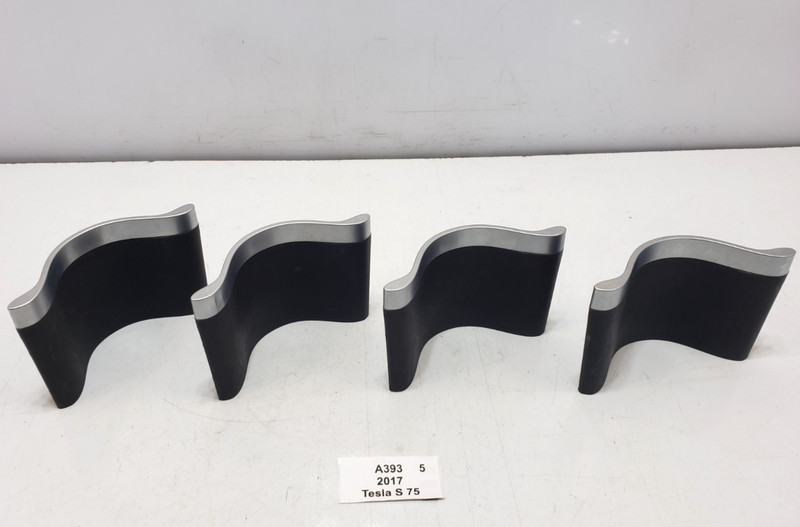 ✅ 12-20 OEM Tesla Model S X Front Center Console Cup Holder Divider Insert SET