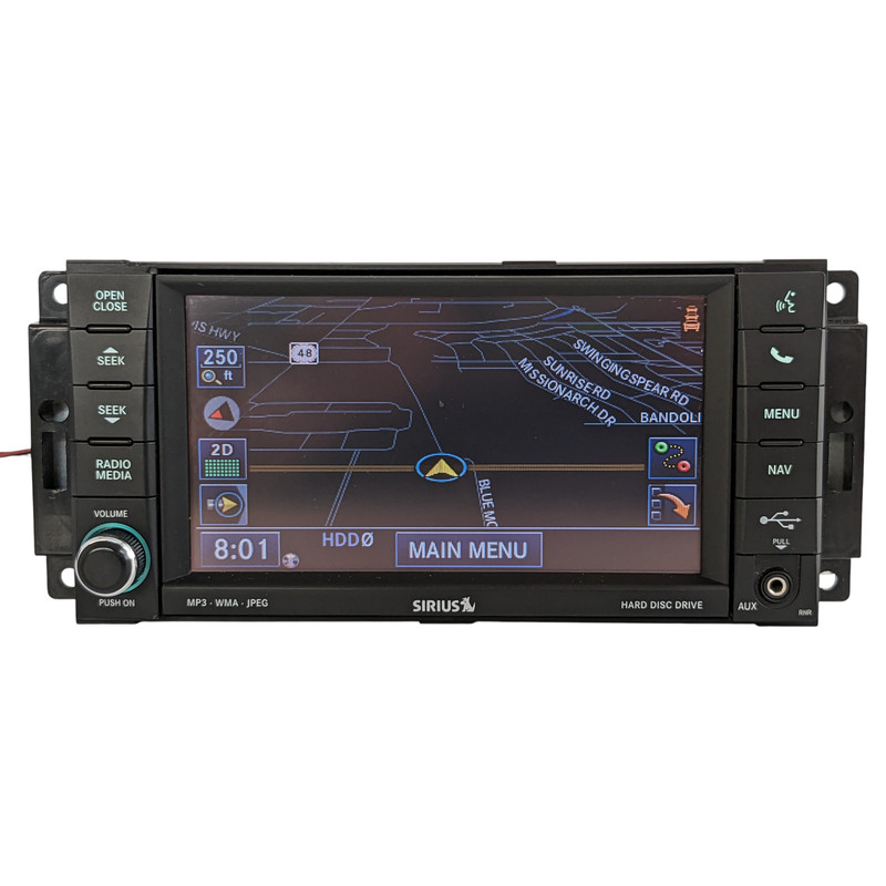 07-13 Jeep Chrysler Dodge Navigation Radio Display Screen MyGig RHR Radio OEM