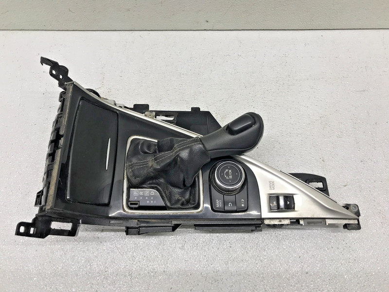 14-20 INFINITI Q50 CENTER CONSOLE SHIFTER KNOB SWITCH TRIM BEZEL PANEL OEM
