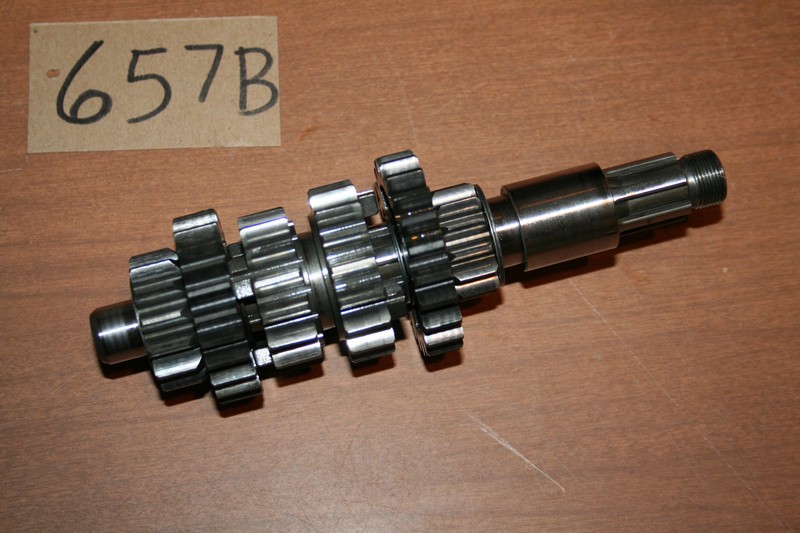 1987 Kawasaki KDX 200 Transmission Main Shaft Gear Cluster 87