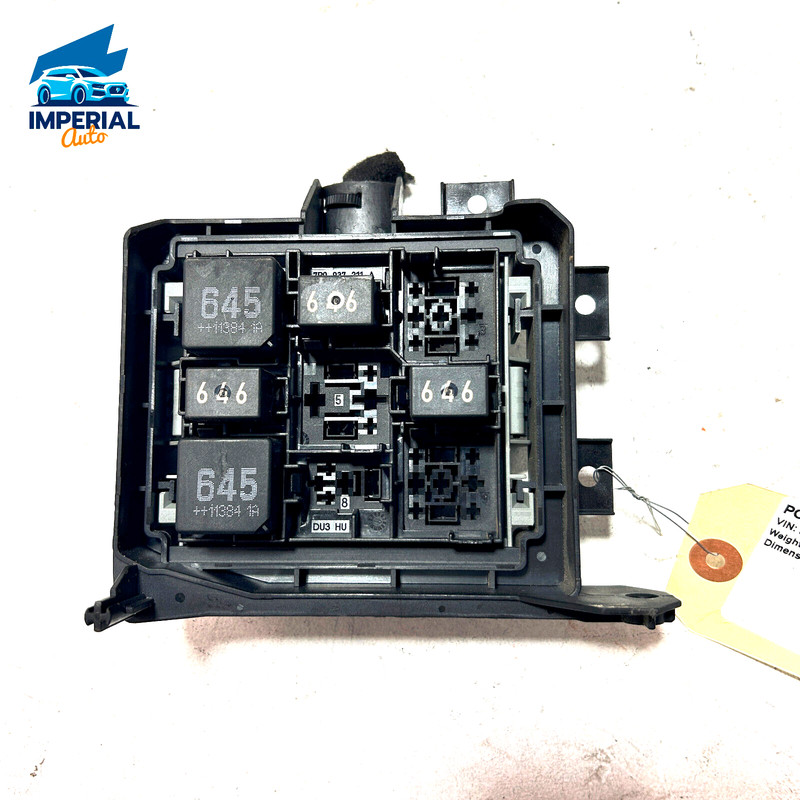 2011-2018 PORSCHE CAYENNE TURBO FUSE & RELAY BOX PLATE CARRIER W/ HOLDER OEM