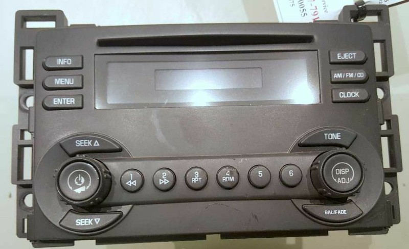 Audio Equipment Radio With Graphic Symbol Switch Fits 05 G6 150913