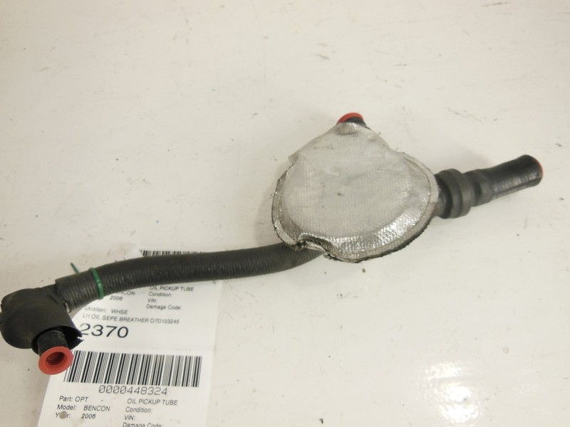 2006 Bentley Continental Oil Separator Breather Tube Hose Left LH 6.0L OEM 53K