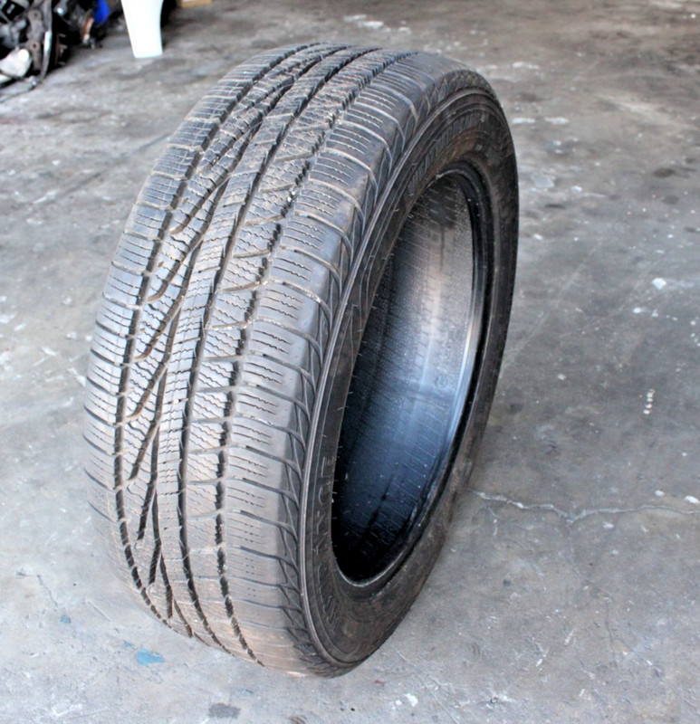 Used 235/55R19 Goodyear Assurance WeatherReady 101V - 10.5/32 HIGH THREAD!