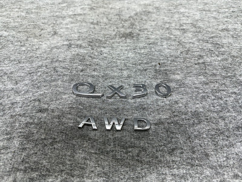 INFINITI QX30 2017-2019 OEM TRUNK REAR EMBLEM LOGO BADGE NAMEPLATE AWD ASSEMBLY