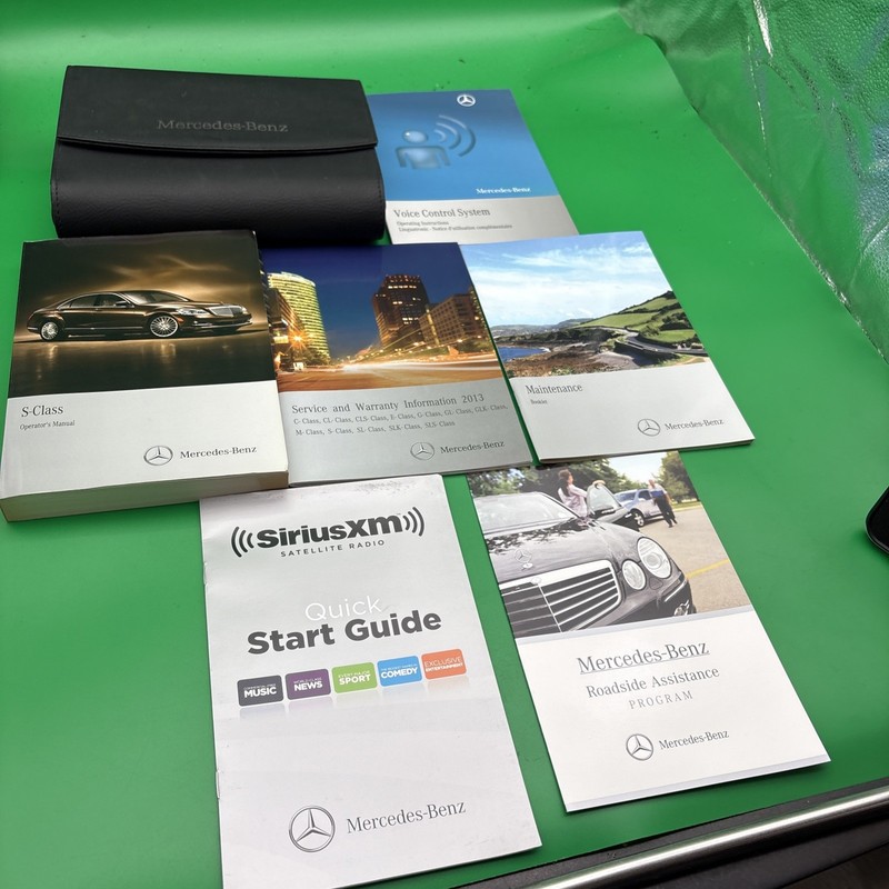 2013 Mercedes Benz S550 S Class Owners Manual Set with Case