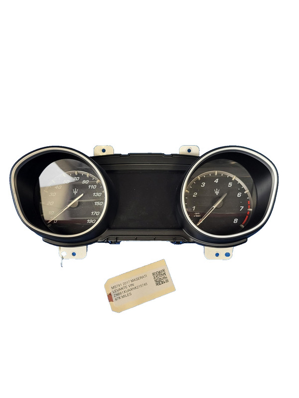 Used Oem Maserati Dashboard Speedometer Cluster 47k 2017-2020 Levante 3.0L AWD