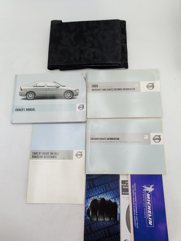 2008 S60 Volvo Owners Manual Original OEM Factory guide Book Set W/ Case